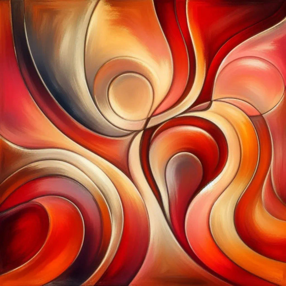 Intimate Abstract 4 (PRT-8991-105493) - Canvas Art Print - 60in X 60in