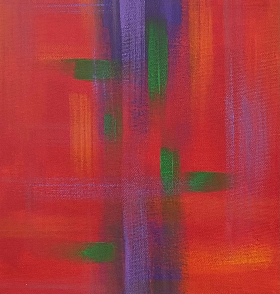 Abstract 3 (ART-3512-105865) - Handpainted Art Painting - 8in X 8in