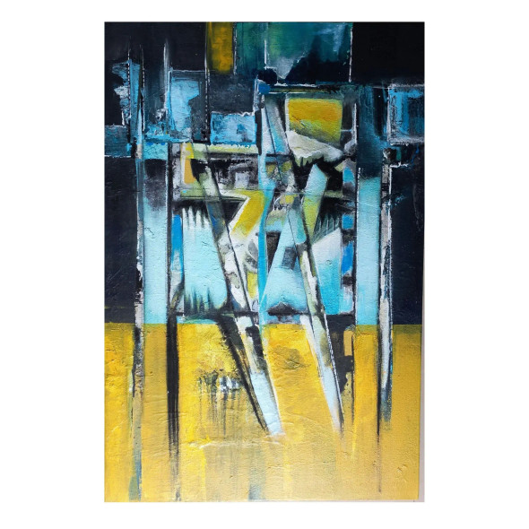 Untitled (ART-16261-107016) - Handpainted Art Painting - 20in X 30in