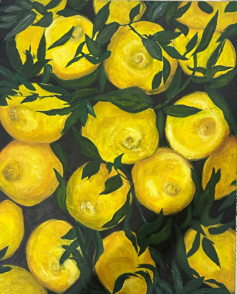 Lemonada (ART-16412-106979) - Handpainted Art Painting - 16in X 20in