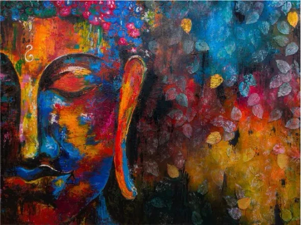 The Mind Is Everything (PRT-16516-107606) - Canvas Art Print - 48in X 35in