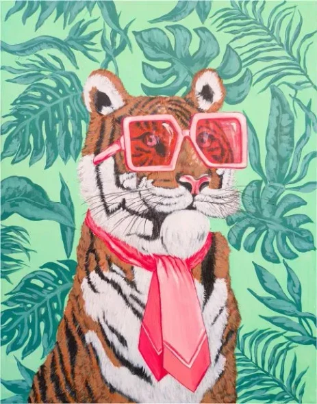 Meet The Tie Ger | Purr Fectly Normal (PRT-16516-107665) - Canvas Art Print - 23in X 30in
