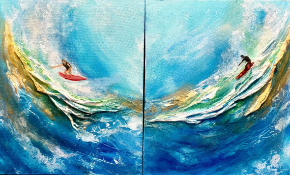 Oceanic Odyssey (PRT-8271-108074) - Canvas Art Print - 12in X 7in