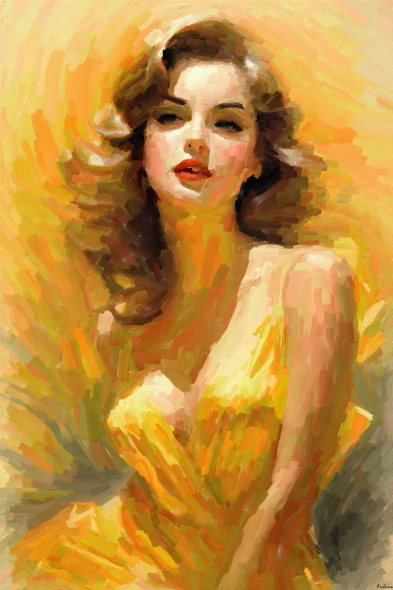 Golden Elegance (PRT-15697-108103) - Canvas Art Print - 24in X 36in