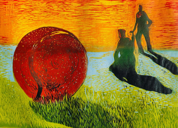 Those Were The Days 1 (ART-16691-108557) - Handpainted Art Painting - 17in X 12in