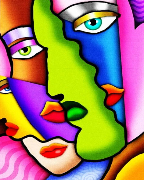 A United World (PRT-16612-108726) - Canvas Art Print - 15in X 18in