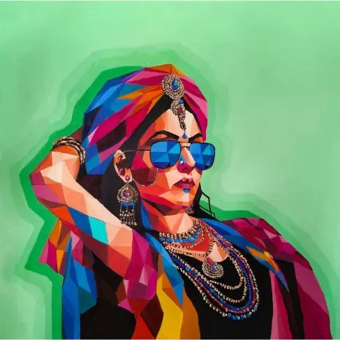 Patakha Guddi | Kahani (PRT-16516-109123) - Canvas Art Print - 24in X 24in