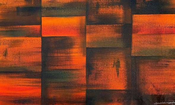 Abstract (ART-3512-109216) - Handpainted Art Painting - 18in X 12in