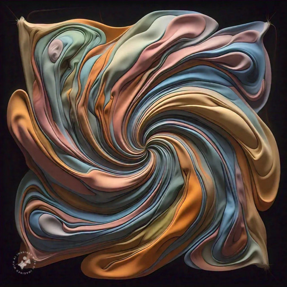 Abstract 0053 (PRT-16612-109707) - Canvas Art Print - 24in X 24in