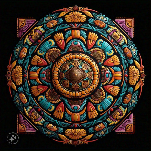 Mexican Art Prima (PRT-16612-109855) - Canvas Art Print - 24in X 24in