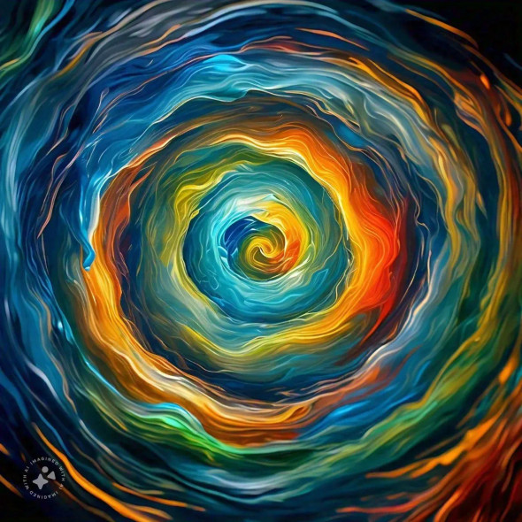 Abstract 0064 (PRT-16612-110076) - Canvas Art Print - 24in X 24in