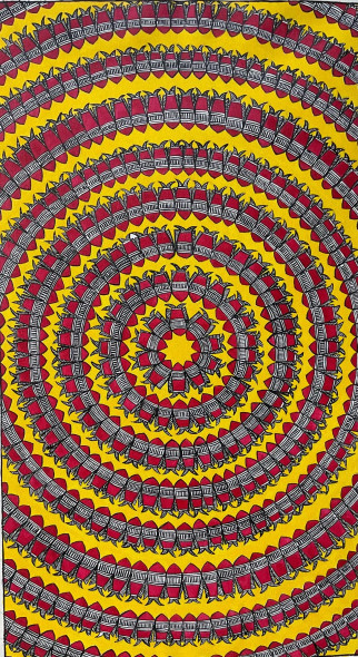 Bhavar (ART-8725-110393) - Handpainted Art Painting - 21in X 37in