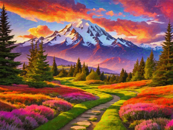 Buy A Blooming Frame: Sunset, Lake, And Nature's Perfect Canvas