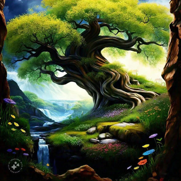 Nature Art 004 (PRT-16612-110409) - Canvas Art Print - 24in X 24in