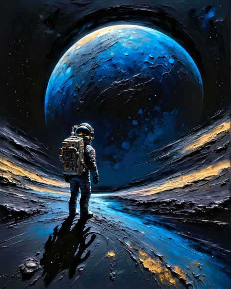 2024 A Space Odyssey (PRT-15697-110672) - Canvas Art Print - 34in X 42in