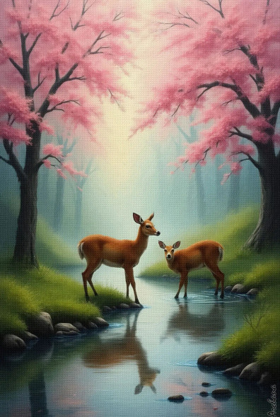 Nature's Embrace 05 (PRT-15697-110884) - Canvas Art Print - 28in X 42in