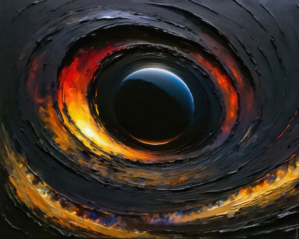 Cosmic Pull (PRT-15697-110791) - Canvas Art Print - 36in X 29in