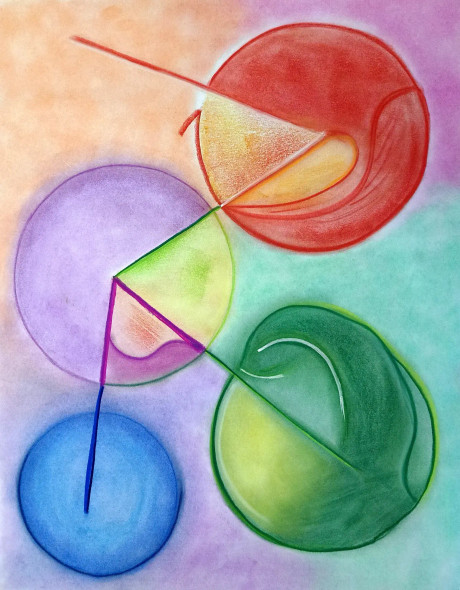 Abstract Dedication (ART-16953-111105) - Handpainted Art Painting - 22in X 28in