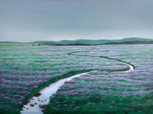 Untitled (ART-17046-111826) - Handpainted Art Painting - 48in X 36in