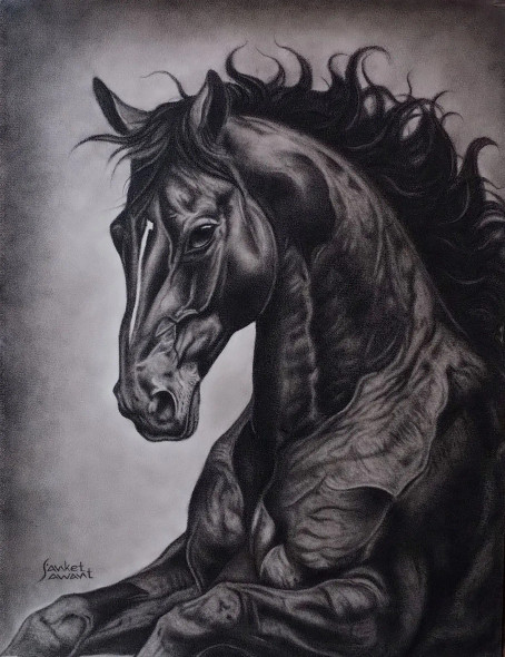 Unstoppable (ART-7171-112224) - Handpainted Art Painting - 20in X 26in