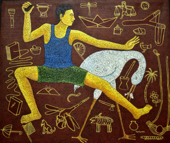 That Is Mine (ART-17098-112371) - Handpainted Art Painting - 32in X 27in