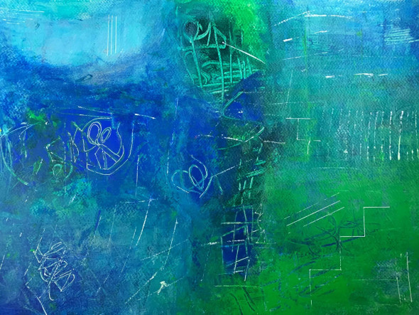 Deserted (ART-17133-112486) - Handpainted Art Painting - 16in X 11in