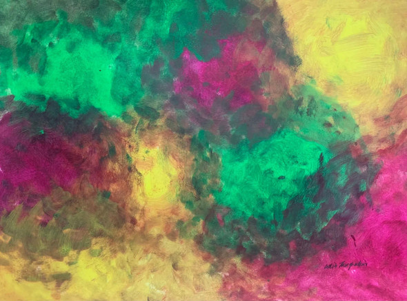 Flare (ART-17133-112669) - Handpainted Art Painting - 15in X 11in
