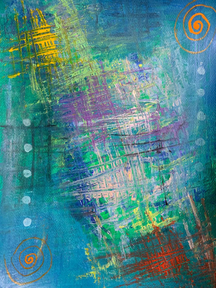Leaning Tower (ART-17133-112750) - Handpainted Art Painting - 11in X 16in