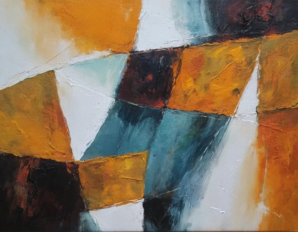 Abstract Painting (ART-3319-113082) - Handpainted Art Painting - 36in X 24in