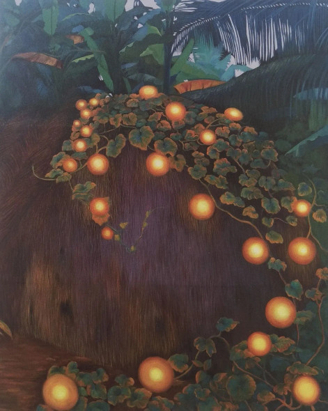 Miracle Light At Night (ART-17185-113192) - Handpainted Art Painting - 42in X 62in