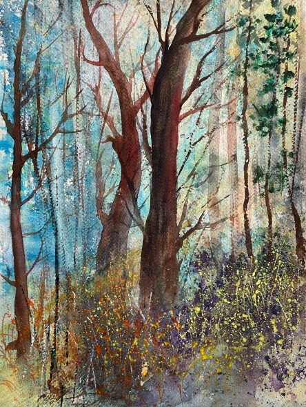 Conversations (ART-8841-113554) - Handpainted Art Painting - 9in X 12in