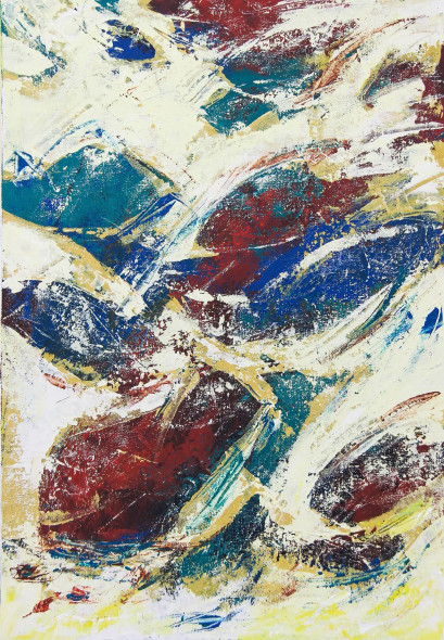 Fish Painting-The Marine Shades (ART-2571-113575) - Handpainted Art Painting - 18in X 26in