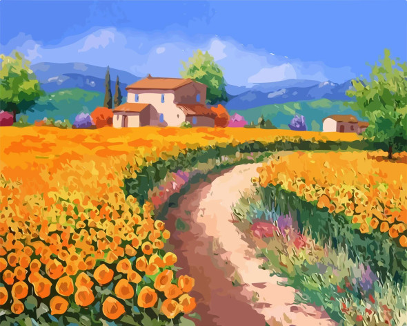 Way To Home (PRT-8645-113735) - Canvas Art Print - 18in X 14in