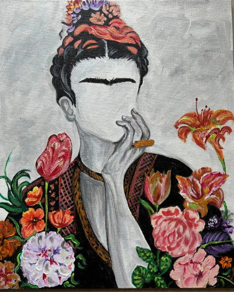 Unseen (ART-3134-113717) - Handpainted Art Painting - 10in X 12in