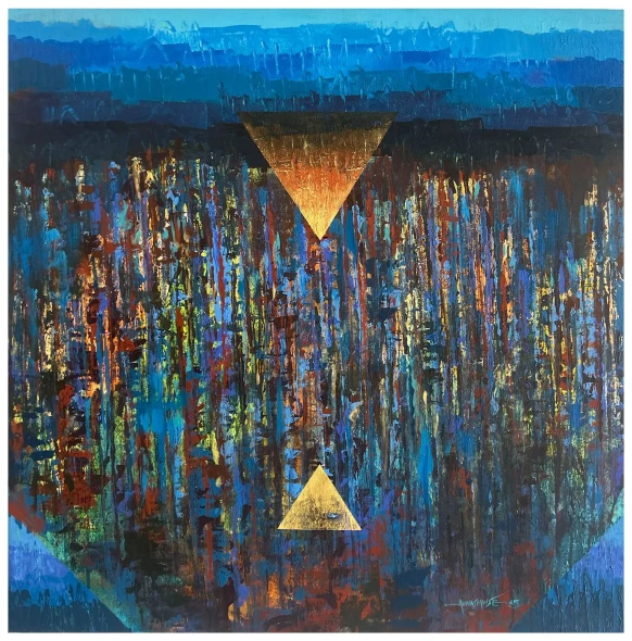 Untitled_0041 (ART-8069-113843) - Handpainted Art Painting - 30in X 30in