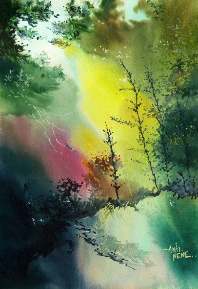Another Day Breaks In (PRT-924-113999) - Canvas Art Print - 8in X 12in