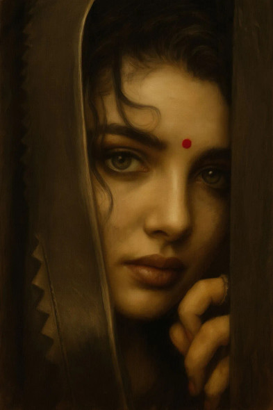 The Eyes Are The Mirror Of The Soul. (PRT-15697-114031) - Canvas Art Print - 32in X 48in
