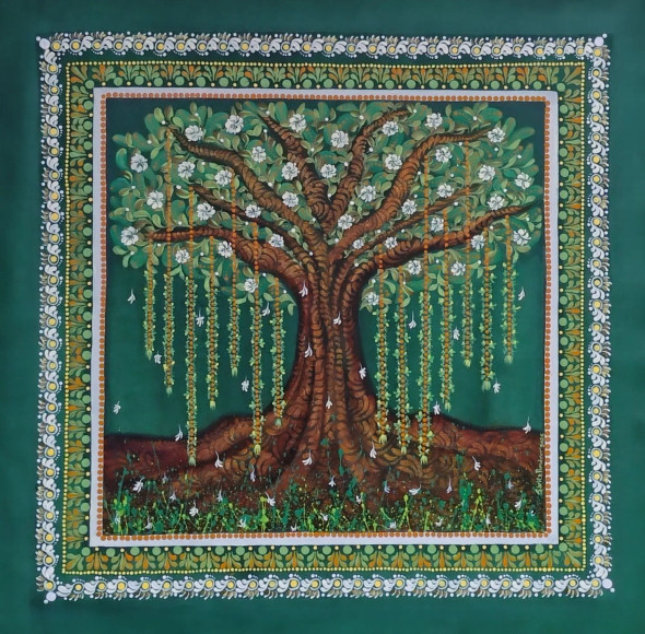 KALPATARU (ART-16938-114306) - Handpainted Art Painting - 32in X 32in