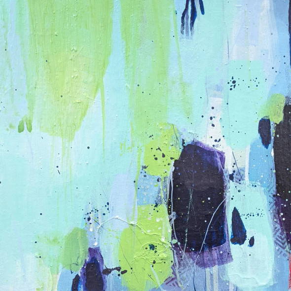 Freshness Of A New Day (ART-7823-114235) - Handpainted Art Painting - 12in X 12in
