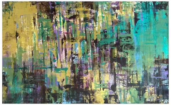 Untitled-0011 (ART-8069-115079) - Handpainted Art Painting - 60in X 36in
