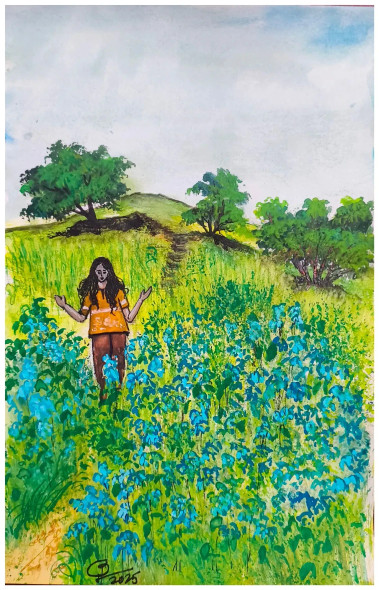Beautiful Life 5 (PRT-9093-115179) - Canvas Art Print - 15in X 24in