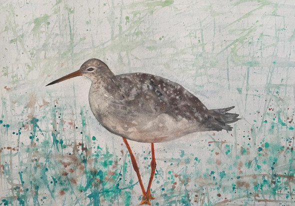 Bird 20 (ART-8841-115251) - Handpainted Art Painting - 11in X 8in