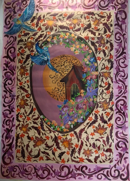 Free Bird (ART-17557-115327) - Handpainted Art Painting - 44in X 55in