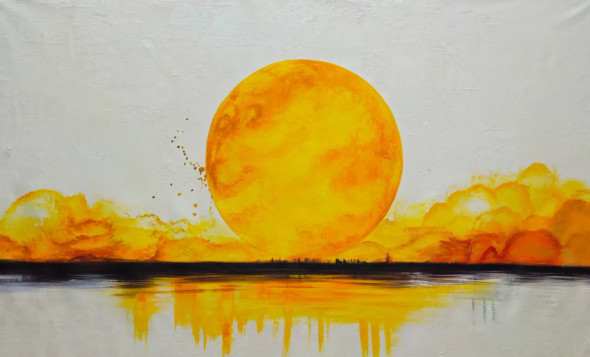 Landscape Painting (ART-6706-115933) - Handpainted Art Painting - 60in X 36in
