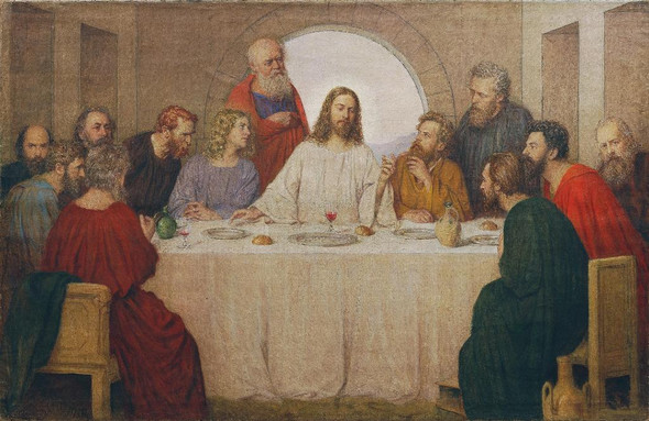 The Last Supper (PRT_16052) - Canvas Art Print - 14in X 9in