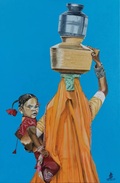 Thirst 08 (PRT-5839-116087) - Canvas Art Print - 16in X 24in