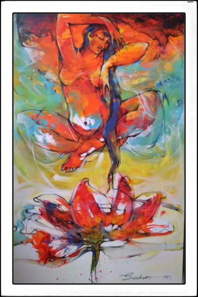 The Eternal (ART-836-116167) - Handpainted Art Painting - 30in X 48in