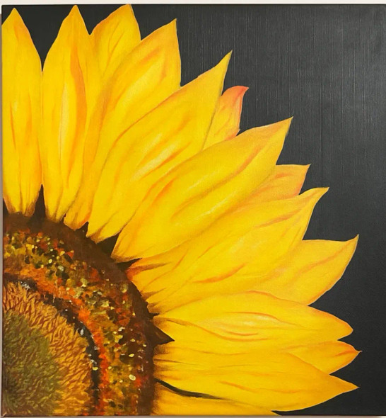 Golden Radiance (ART-17743-116314) - Handpainted Art Painting - 12in X 12in