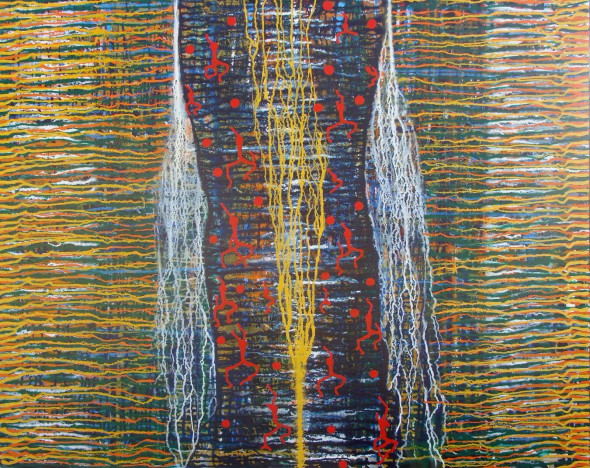 Rhythm Of Life (ART-17763-116325) - Handpainted Art Painting - 60in X 48in