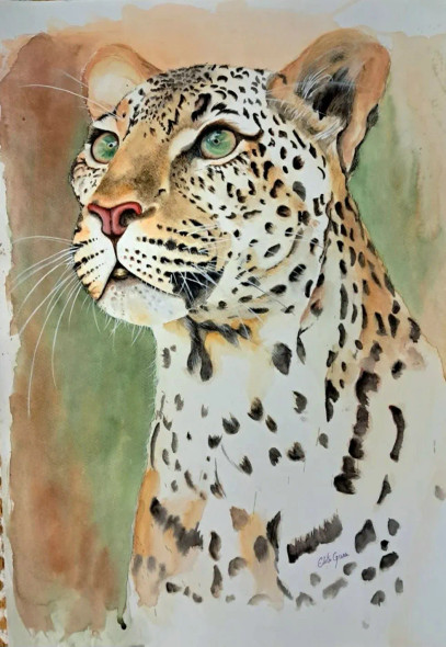 The Curious Tale (ART-8803-116297) - Handpainted Art Painting - 14in X 21in